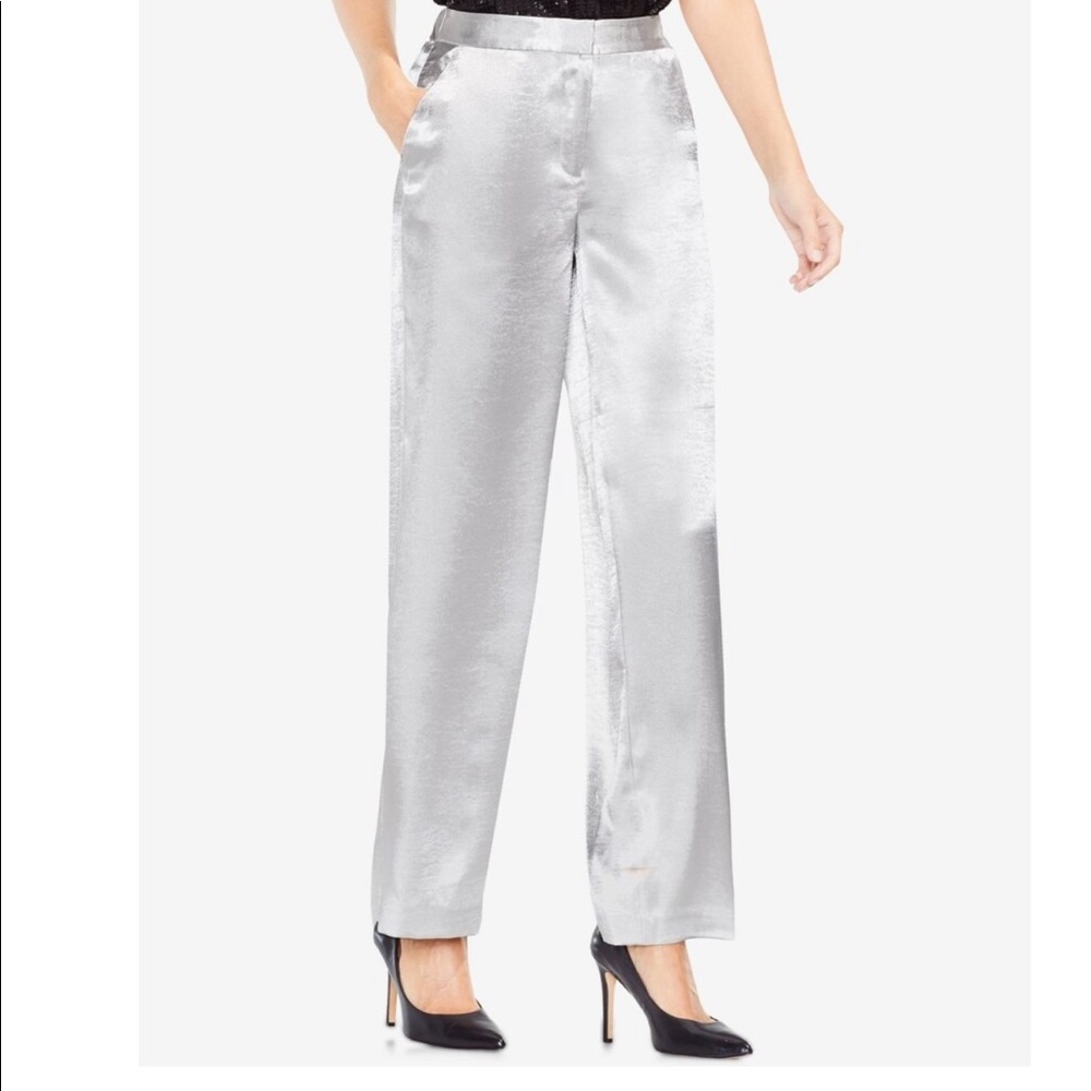 Vince Camuto Silver Dress Pants satin